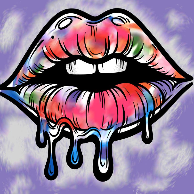 lips that look realistic and drip