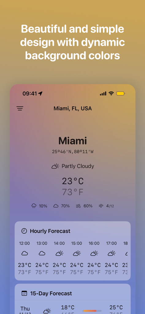 Franz Fahrenheit (& Celsius) - Franz Fahrenheit app interface displaying both Celsius and Fahrenheit temperatures simultaneously