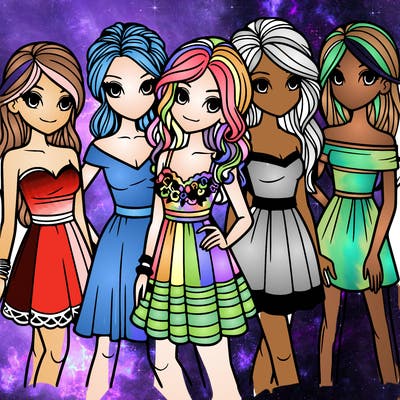 5 pretty girls