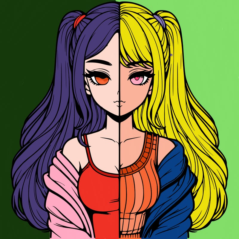 realistic girl split