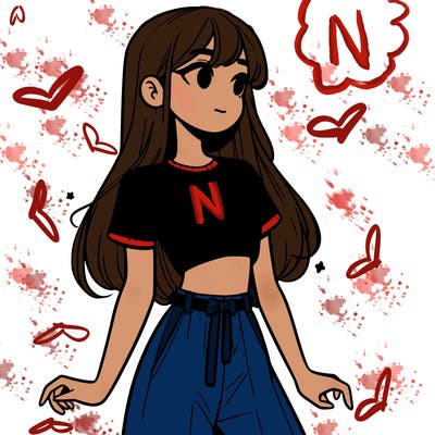 girl in a cute crop top