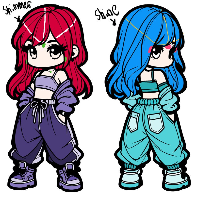 girl in crop top and baggy pants