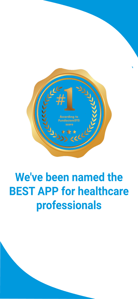 ONCOassist reconnue comme la meilleure application pour les professionnels de la santé, avec un prix de première place.