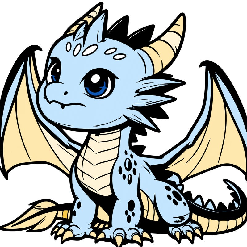 fierce baby night dragon