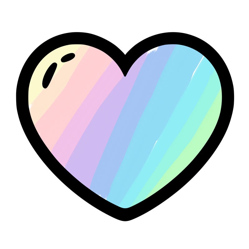 a blank heart