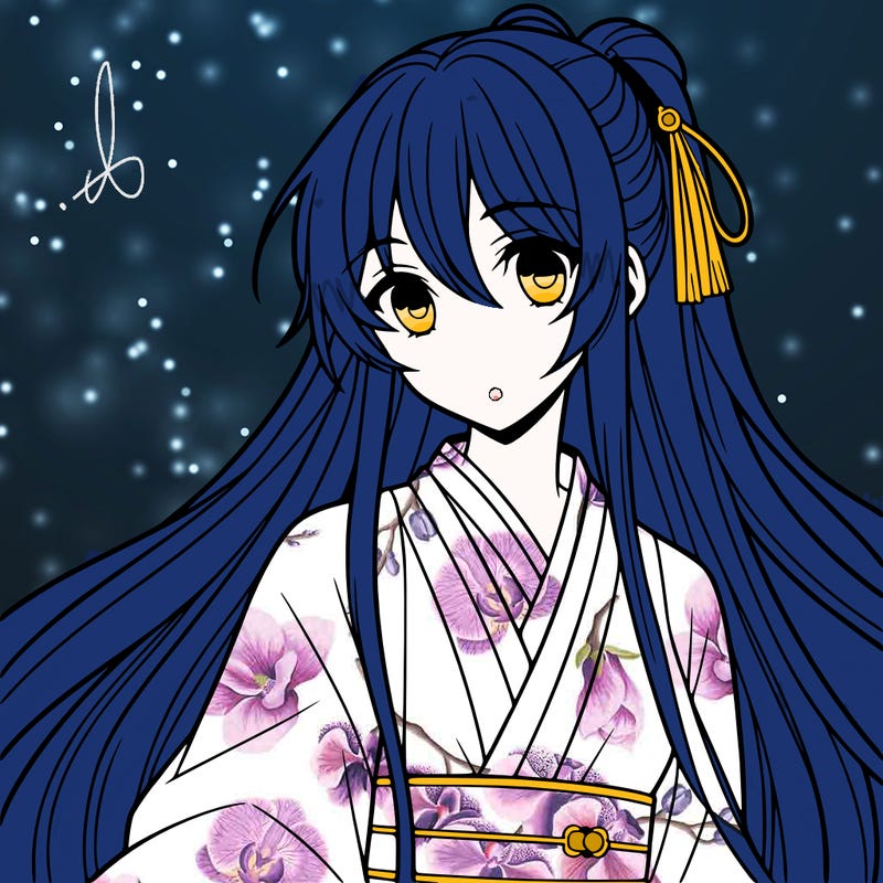 anime longhair chinese girl