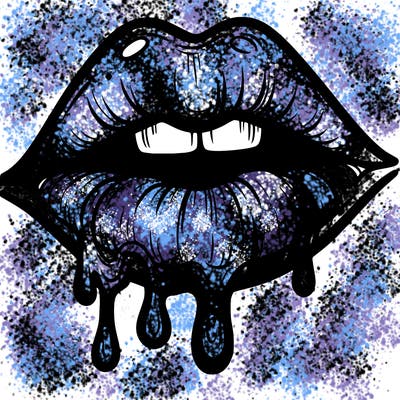 lips that look realistic and drip