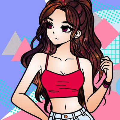 girl in crop top