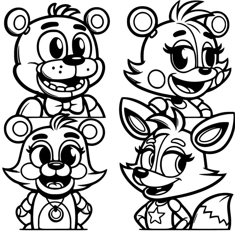 freddy, bonnie, chica foxy