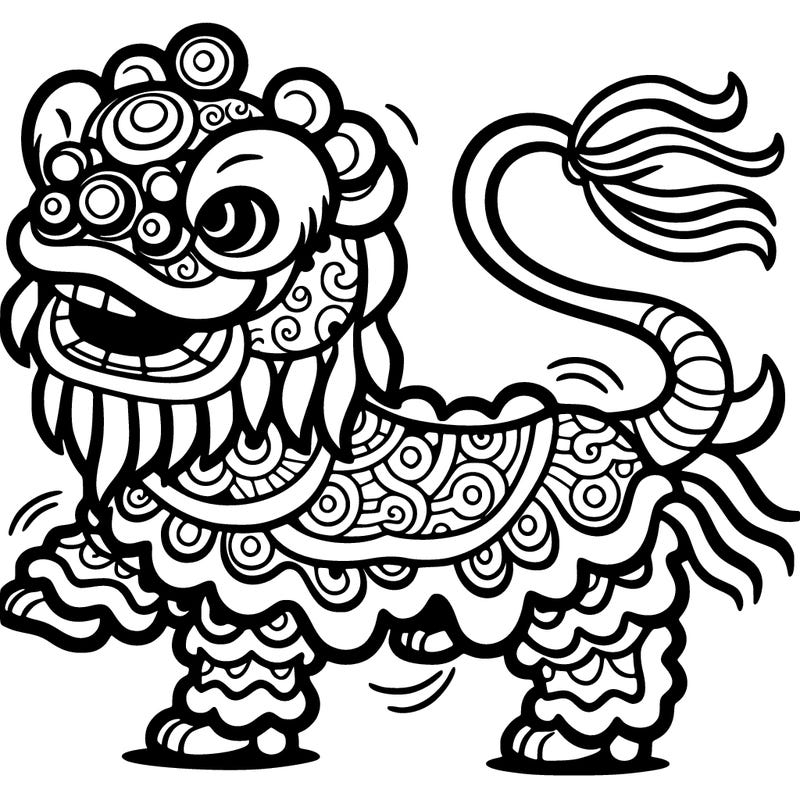 chinese dancing lion
