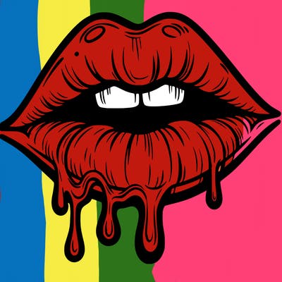 lips that look realistic and drip