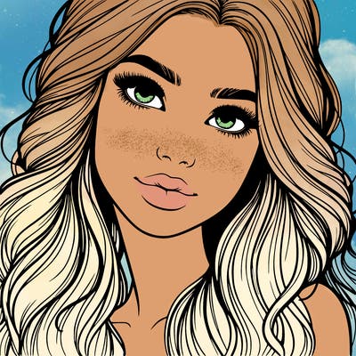 beautiful realistic girl