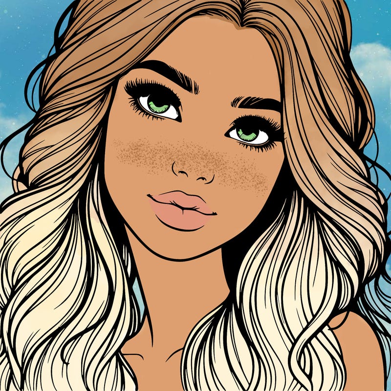 beautiful realistic girl