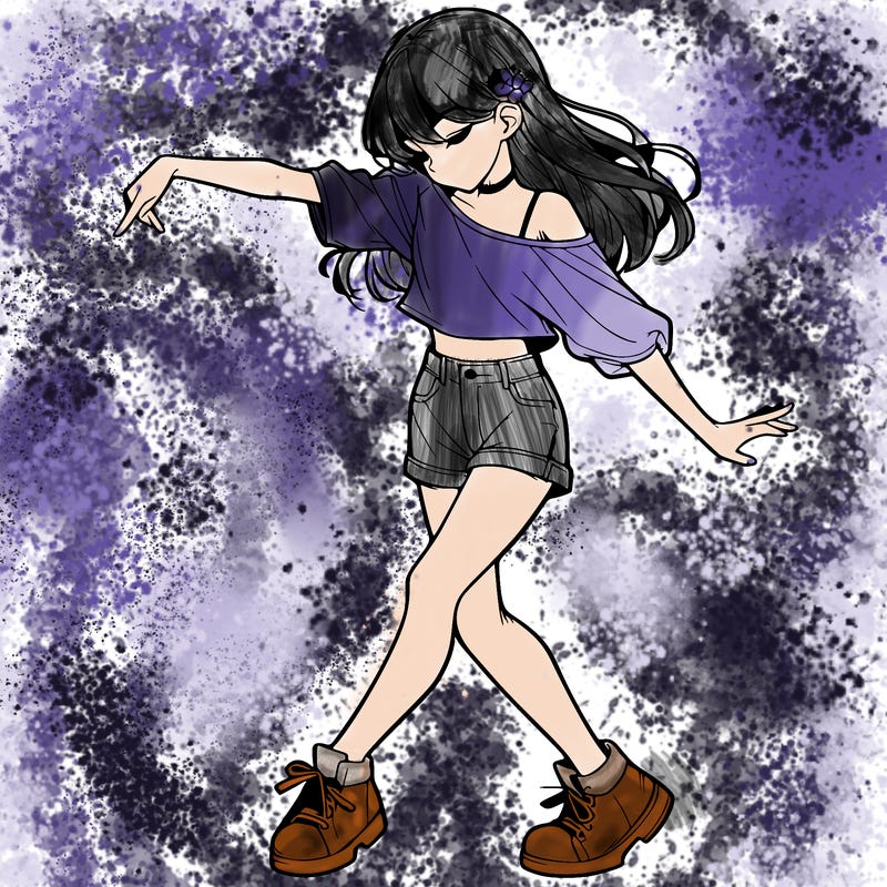 realistic girl danceing