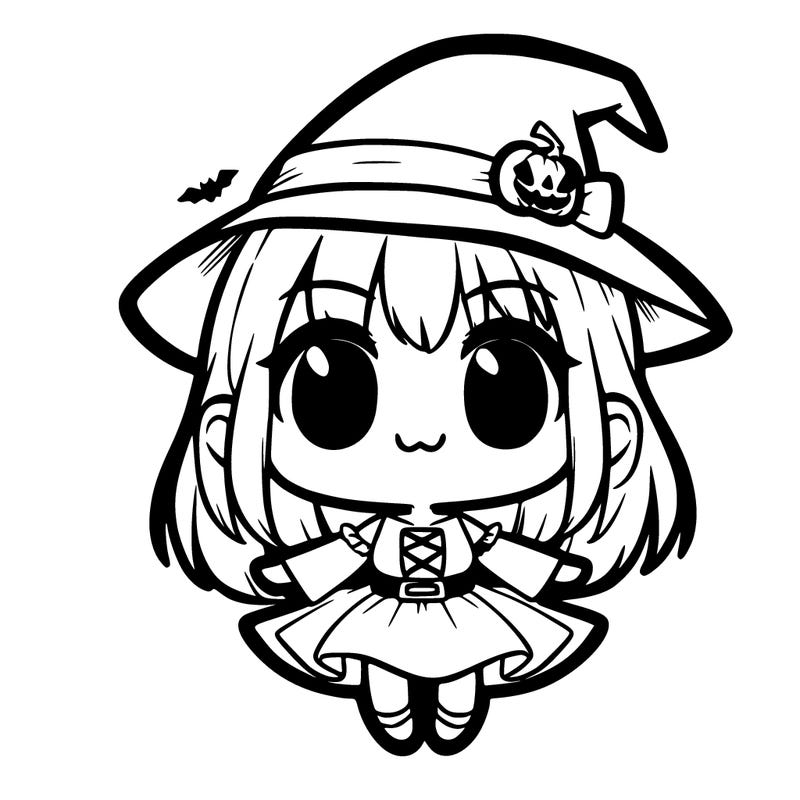 halloween chibi girl