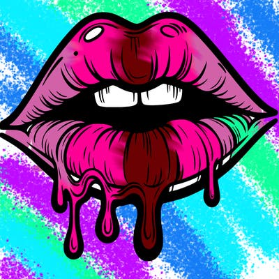 lips that look realistic and drip