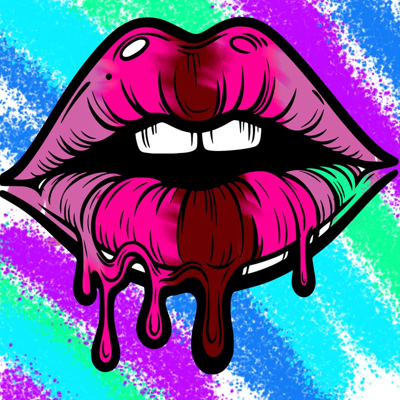 lips that look realistic and drip