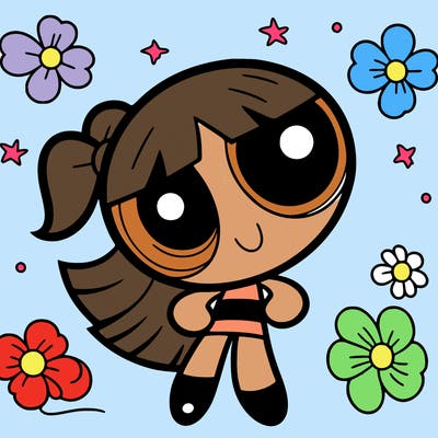 a powerpuff girl