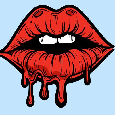 lips that look realistic and drip