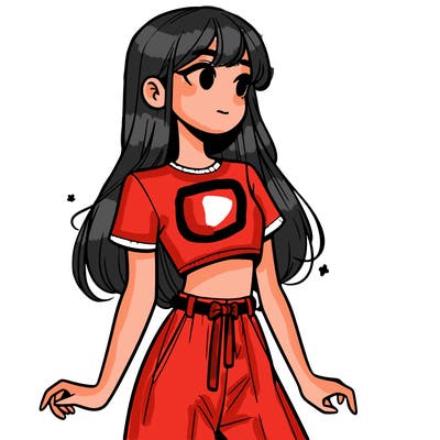 girl in a cute crop top