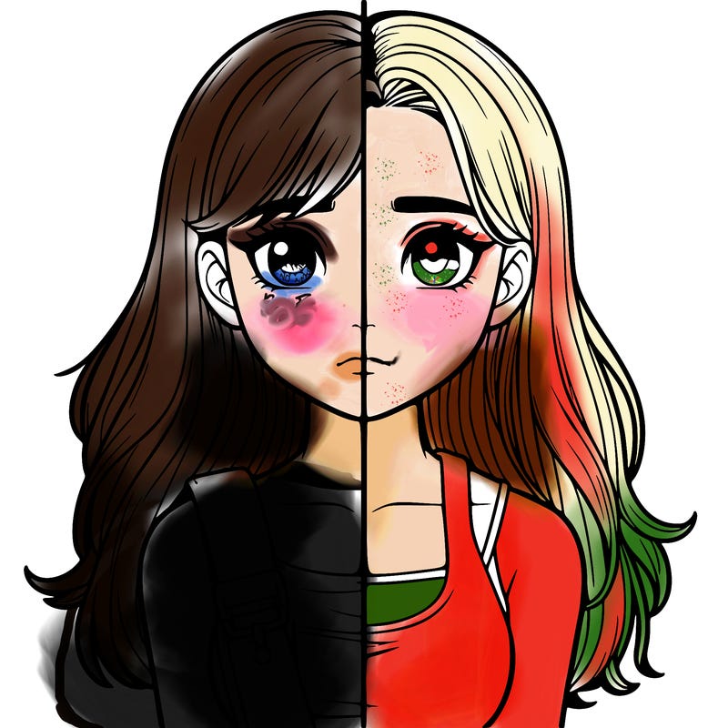 realistic girl split