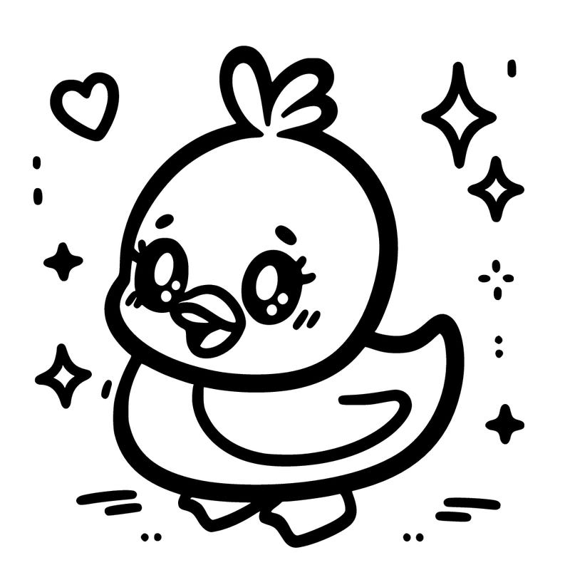 a kawaii duck