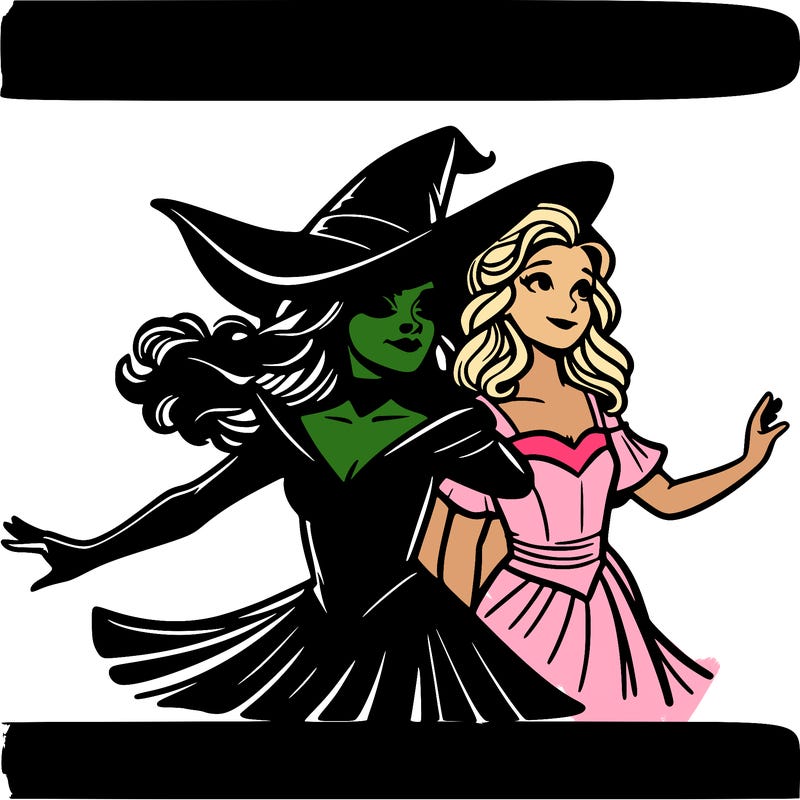elifiba and glinda from wicked realistic