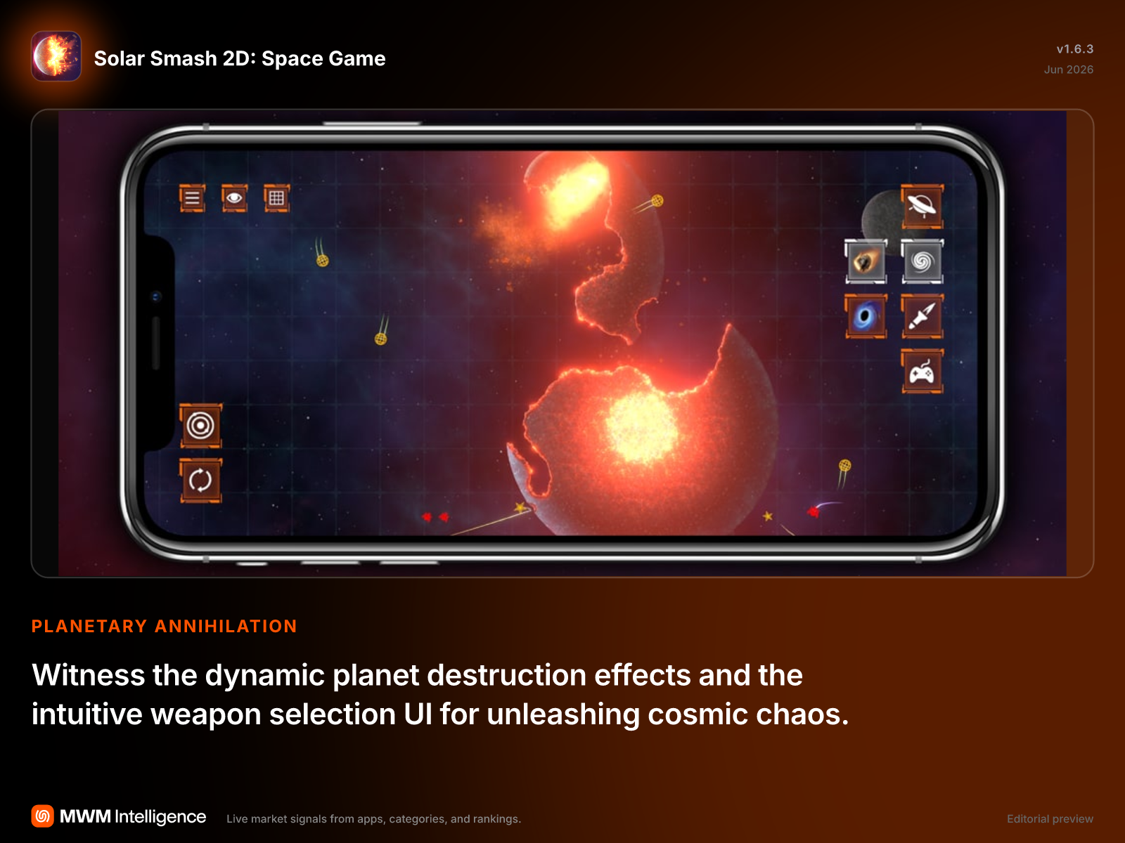 Solar Smash 2D: Space Game - Games App | MWM
