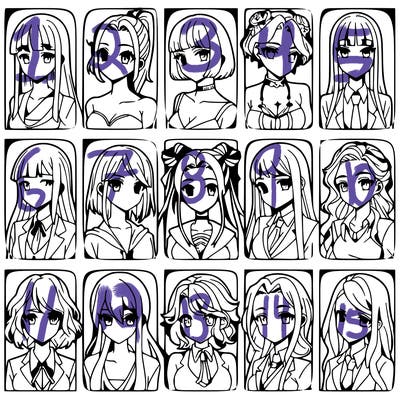 girls that look diffrent anime