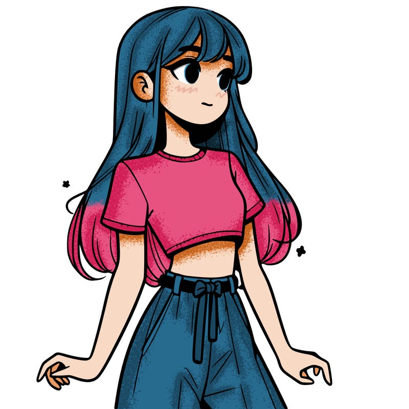 girl in a cute crop top