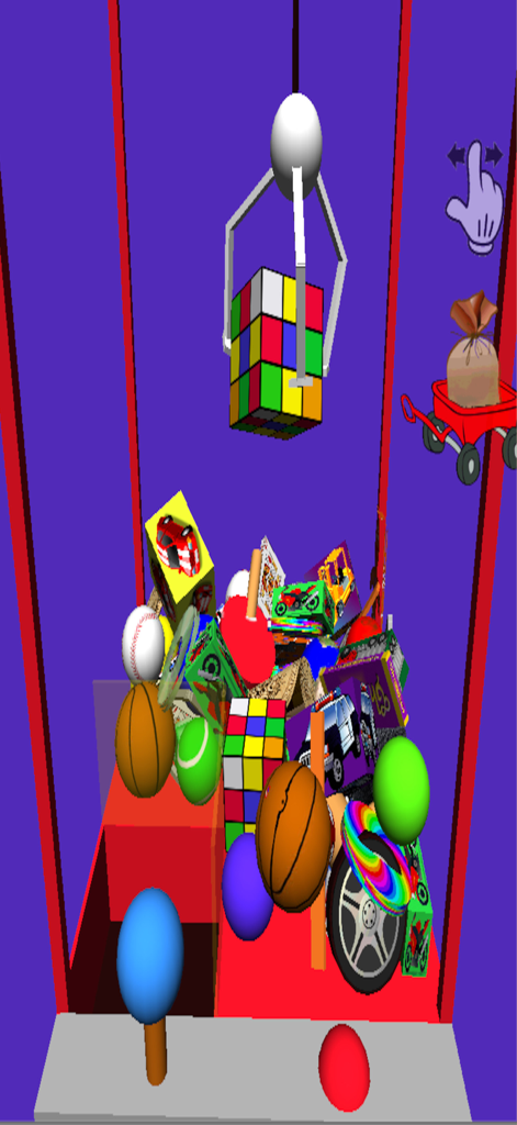 The Amazing Claw Machine Pro - 다양한 상품 위에 놓인 다채로운 장난감 큐브를 잡는 3D 아케이드 인형뽑기 시뮬레이터