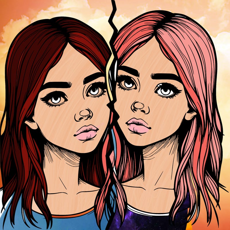 realistic girl split