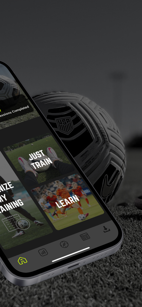 Beast Mode Soccer+ - Beast Mode Soccer plus mobile app interface showing soccer training and learning modules