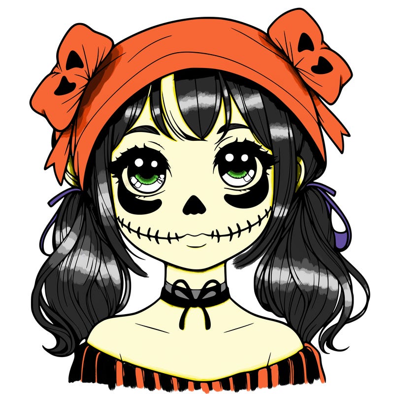 realistic girl halloween