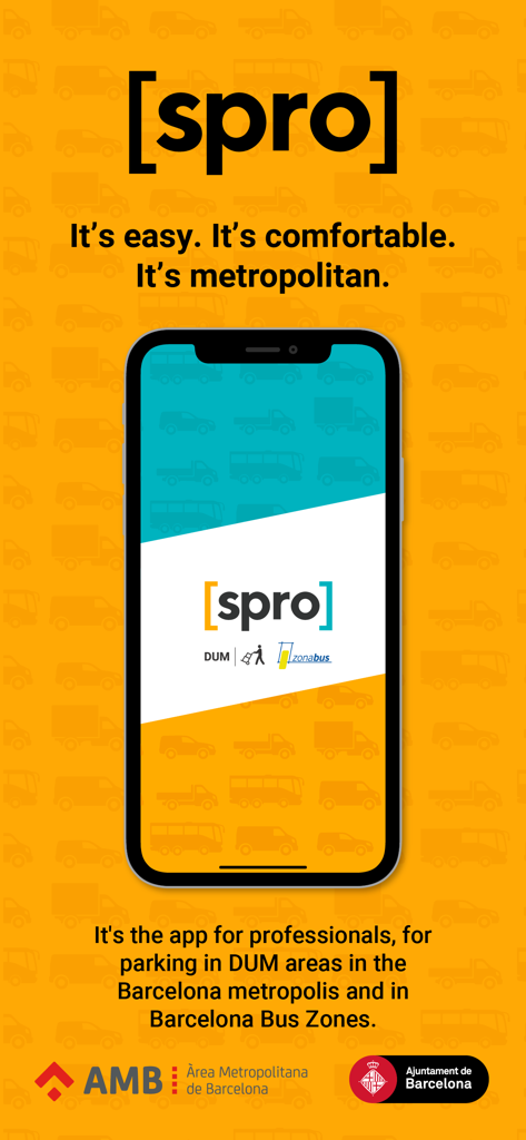 SPRO - SPRO mobile app for professional parking in Barcelona DUM and Bus Zones