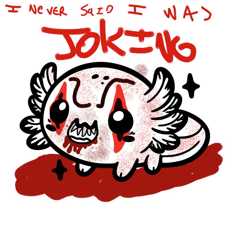 cute easy baby axolotl