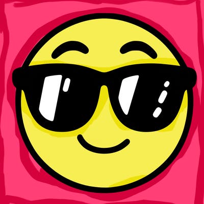 emoji with sunglasses