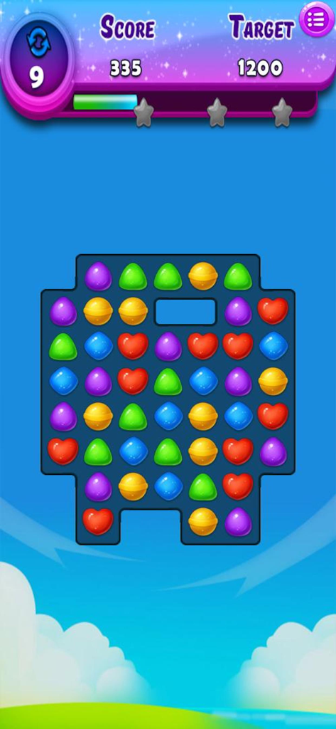 Sweet Candy Blast Fever - Sweet Candy Blast Fever match 3 game puzzle grid with colorful candies