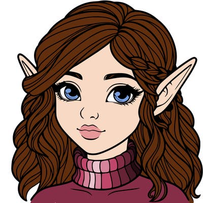 realistic girl elf