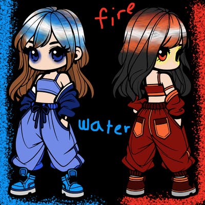 girl in crop top and baggy pants