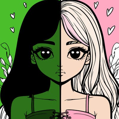 realistic girl split