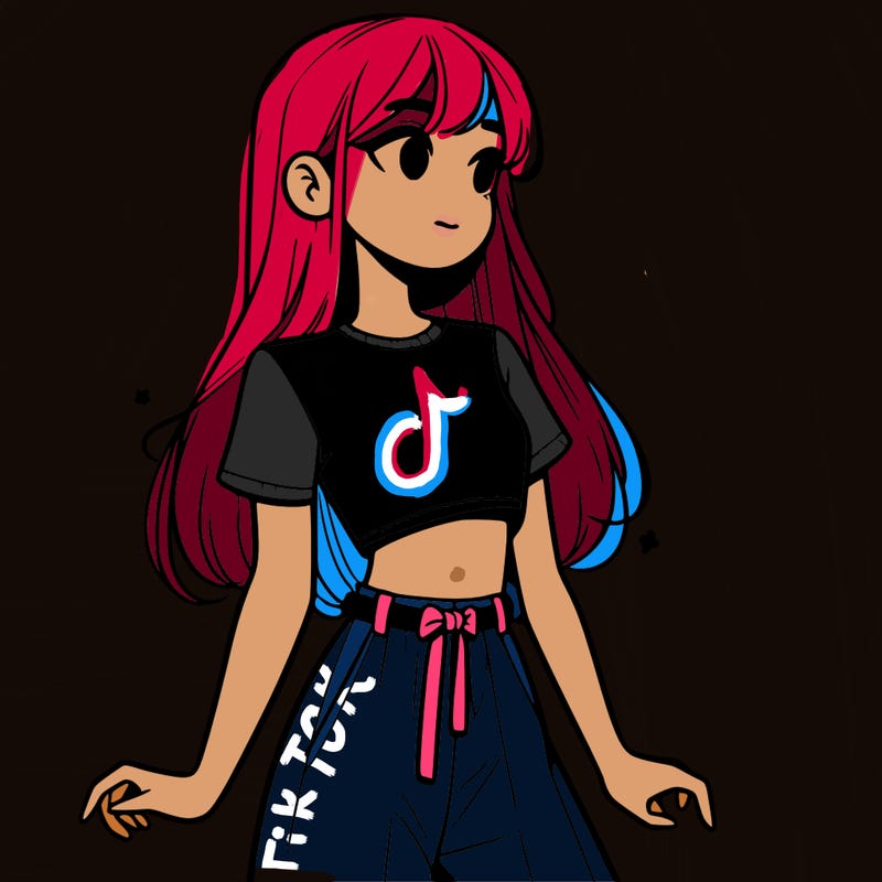 girl in a cute crop top