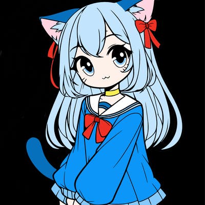 cat anime girl