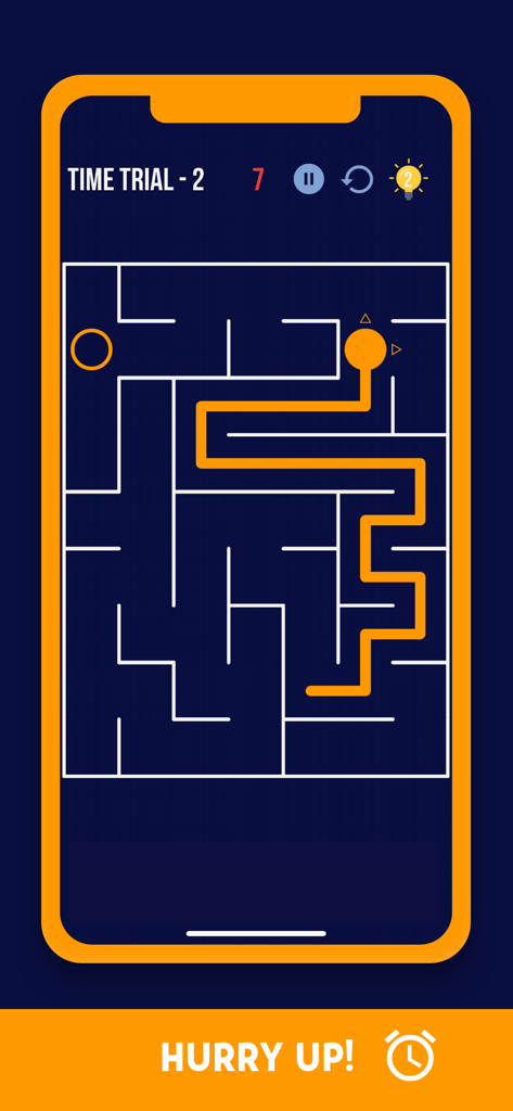 Mazes & More: Classic Maze - Minimalist 2D maze puzzle gameplay in time trial mode
