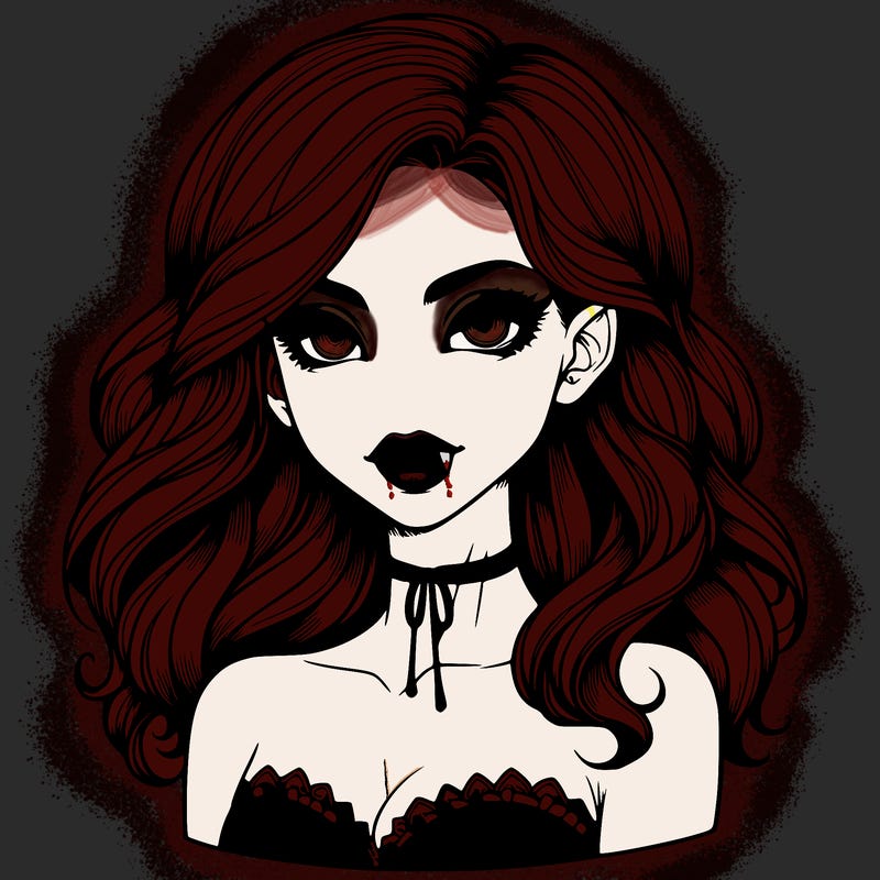 vampire girl realistic