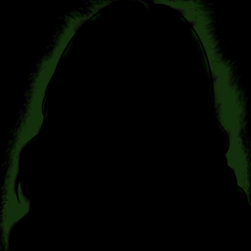 realistic girl with hair on her hair and lips