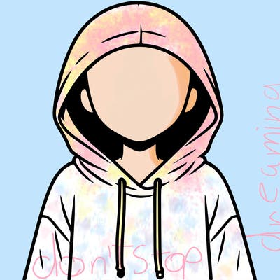 faceless girl in hoodie
