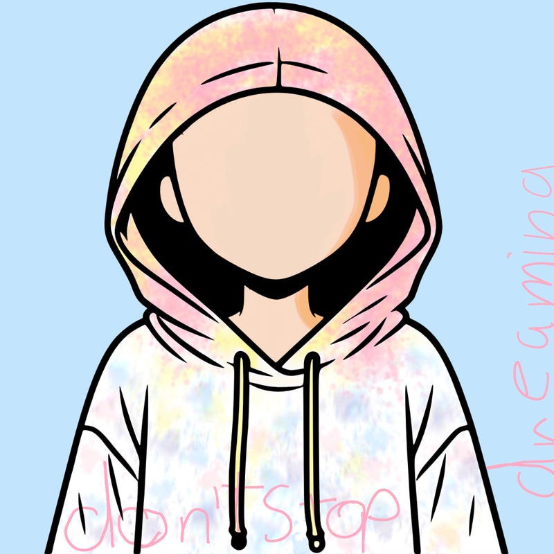 faceless girl in hoodie