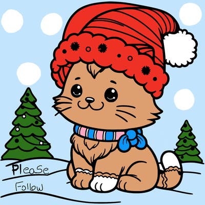 christmas cat