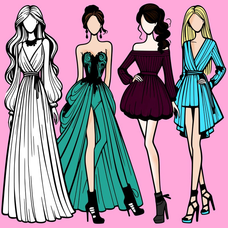 fashion models dresses